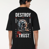 Destroy Black oversized T-shirt