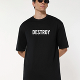 Destroy Black oversized T-shirt