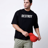Destroy Black oversized T-shirt