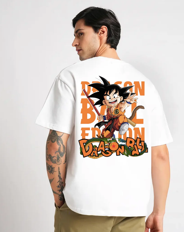 DragonBall White oversized T-shirt