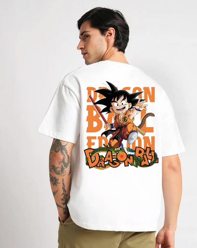 DragonBall White oversized T-shirt
