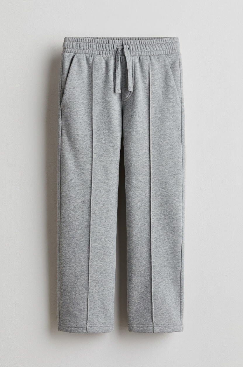 Relaxed Fit pant- With Drawstring Grey