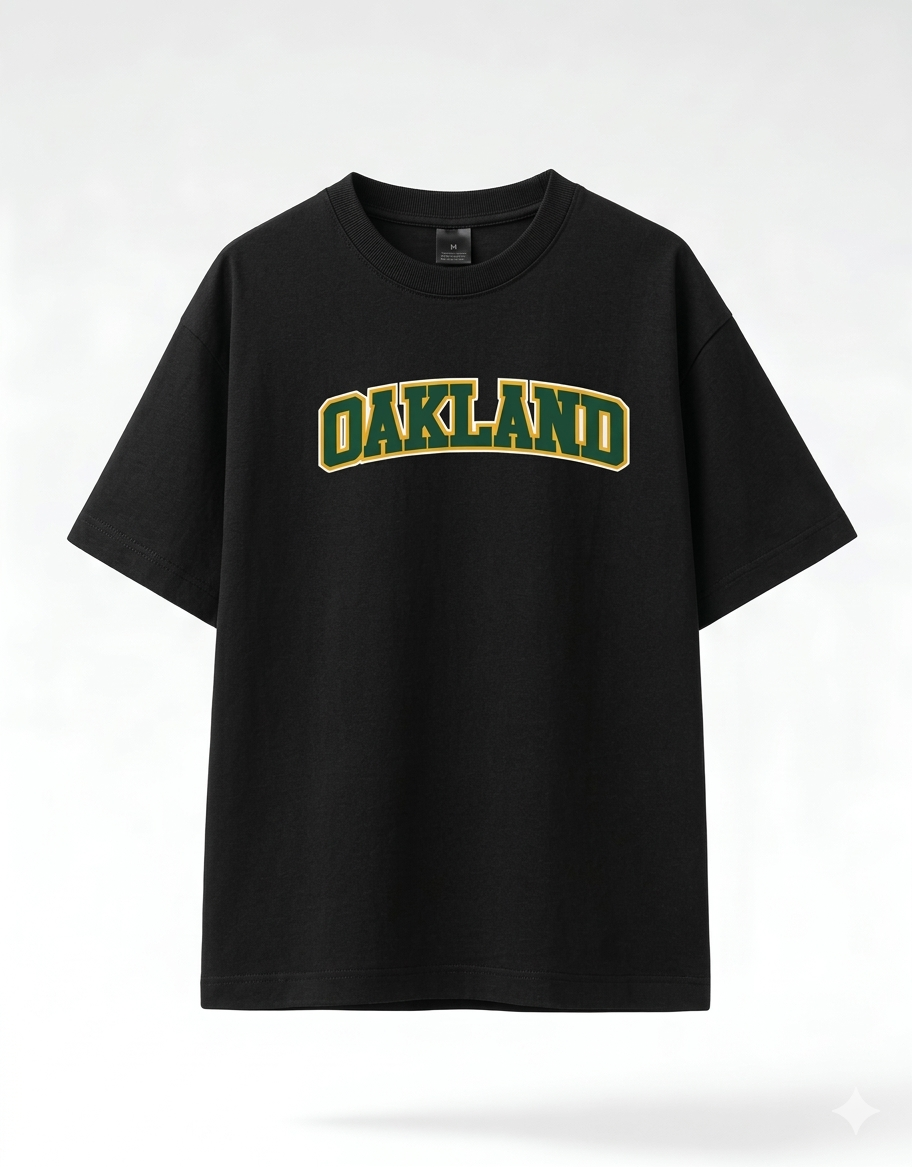 Oakland Black Oversized T-shirt