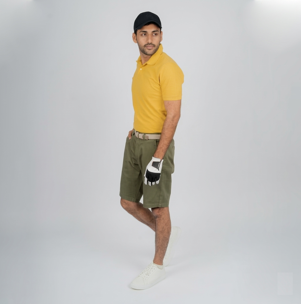 Heganwalk Men’s Polo T-Shirt – Pack of 2 (Teal Blue & Yellow )
