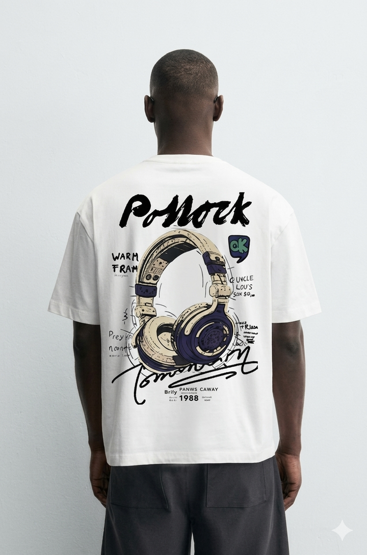 P-nock White Oversized T-shirt