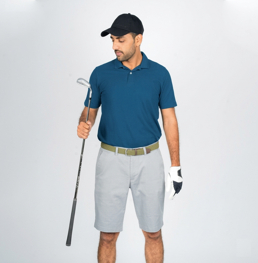 Heganwalk Men’s Polo T-Shirt – Pack of 2 ( Grey,Teal Blue )