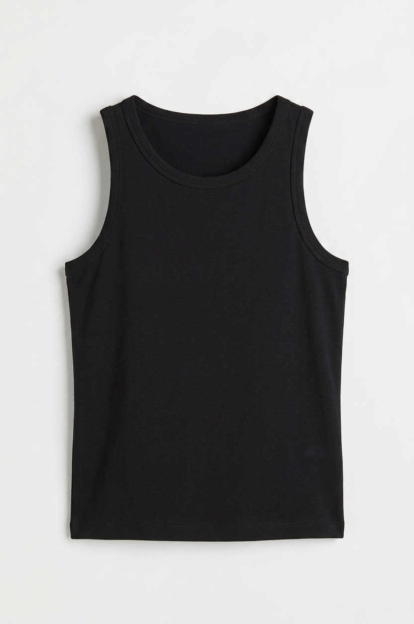 Tank Top: Black & white