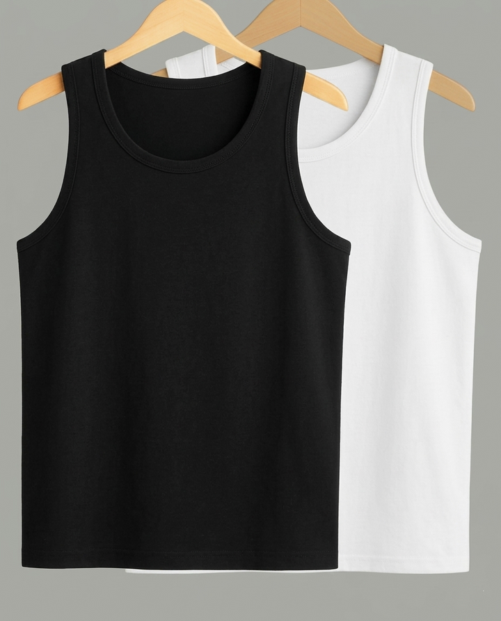 Tank Top: Black & white