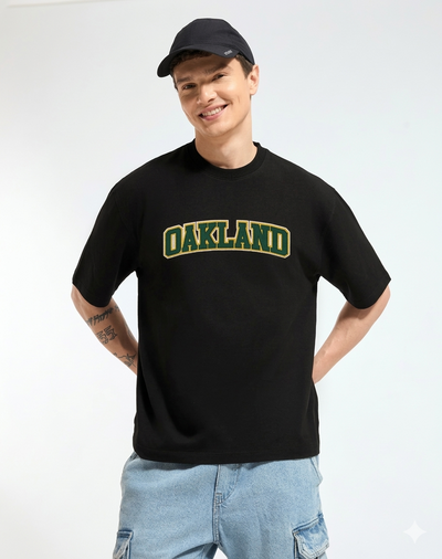 Oakland Black Oversized T-shirt