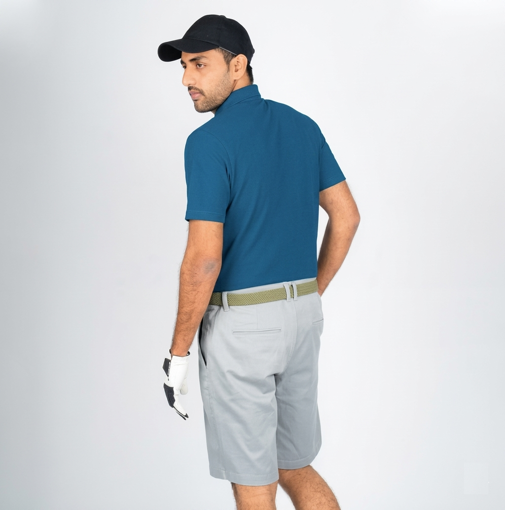 Heganwalk Men’s Polo T-Shirt – Pack of 2 ( Grey,Teal Blue )