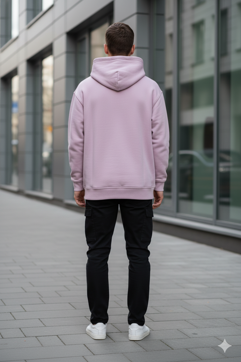 Classic Solid Hoodie: Light Lavender