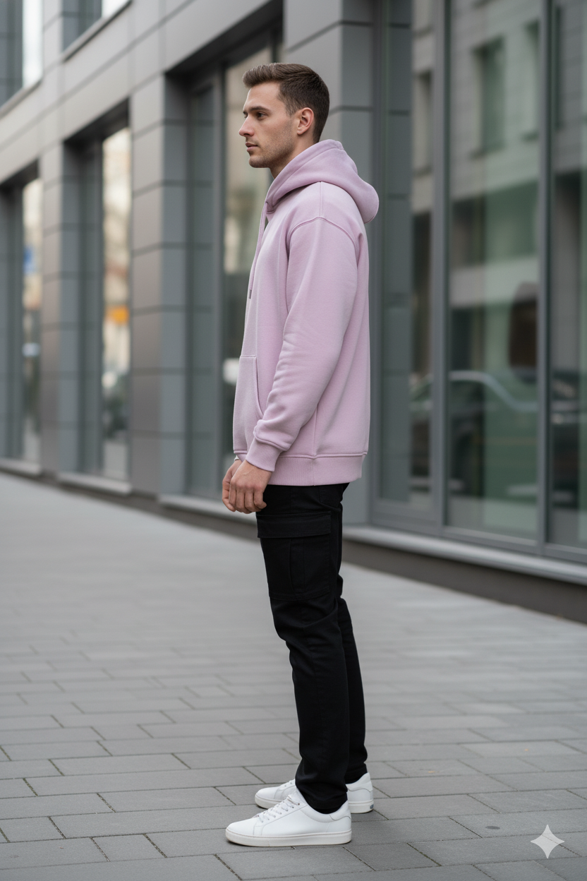 Classic Solid Hoodie: Light Lavender