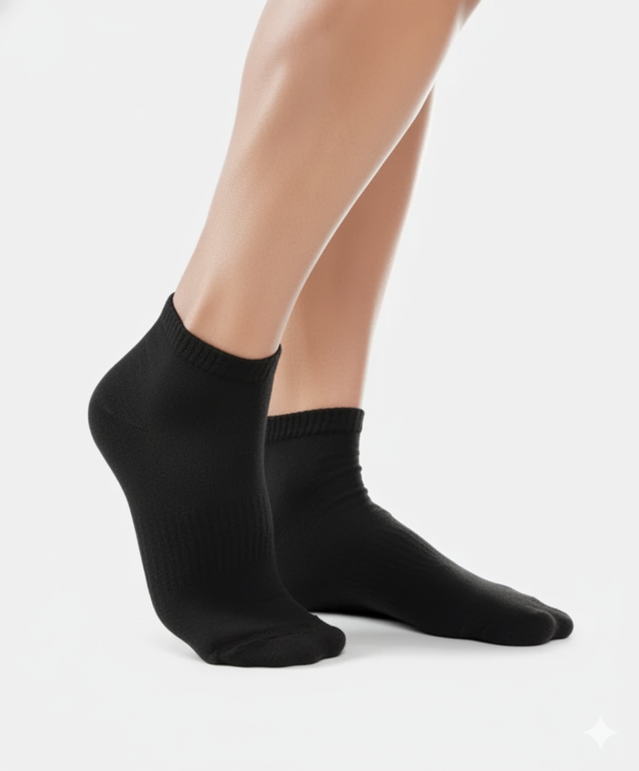 Combo Solid Ankle Socks 2 Pairs
