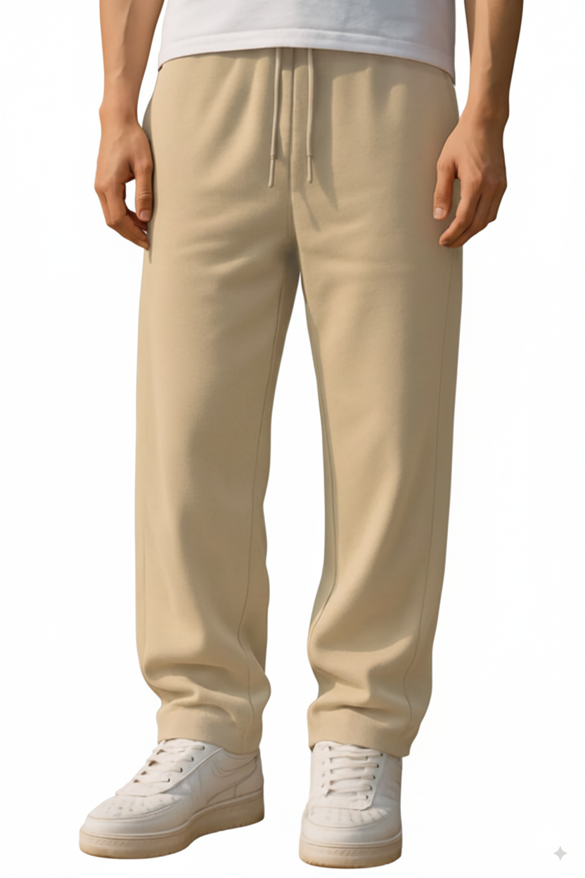 Classic Straight Fit Joggers Beige
