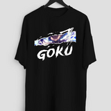 Goku Anime Black Oversized T-shirt