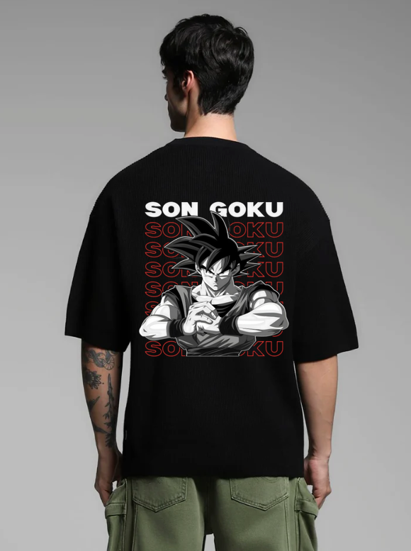 Goku Son Black oversized T-shirt