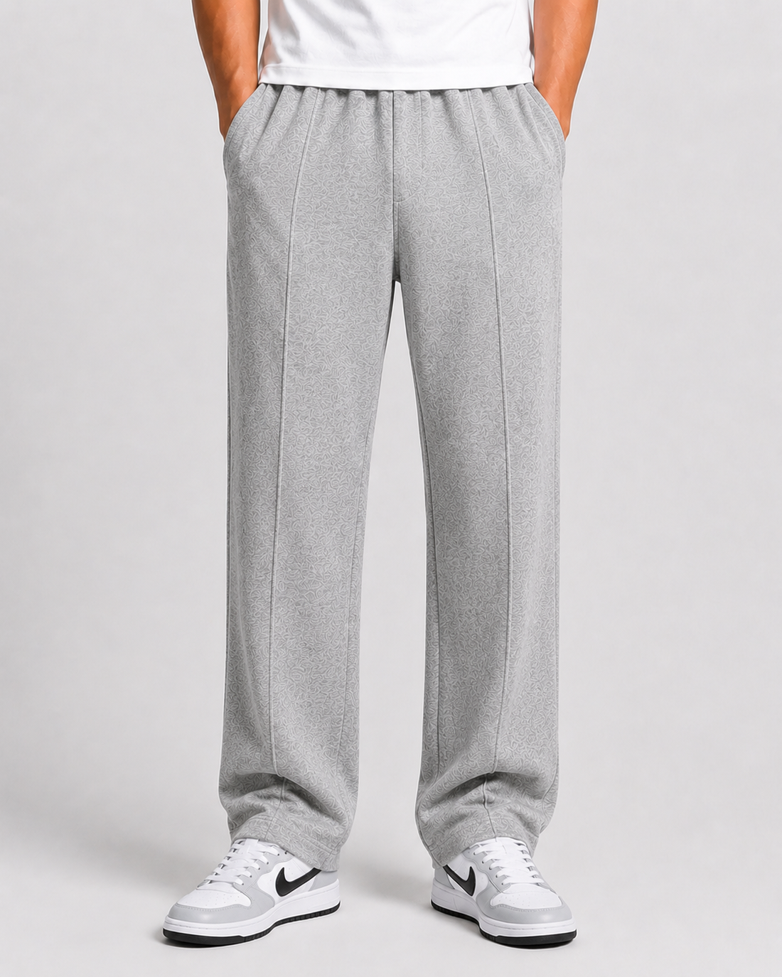 Relaxed Fit pant- With Drawstring Grey
