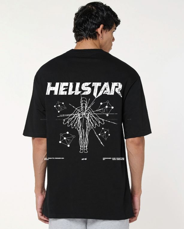Hellstar Black oversized T-shirt