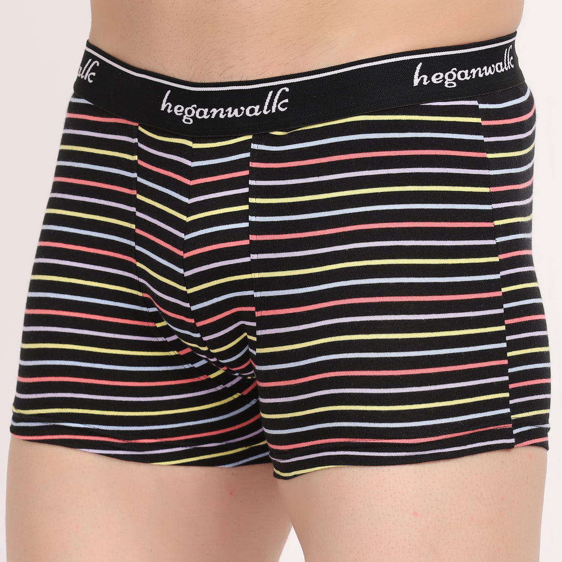 X-POP Printed Soft Trunks- Black/Multi Strips