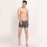 X-POP Printed Soft Trunks- Black/Grey Strips