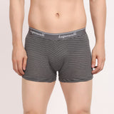 X-POP Printed Soft Trunks- Black/Grey Strips