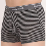 X-POP Printed Soft Trunks- Black/Grey Strips