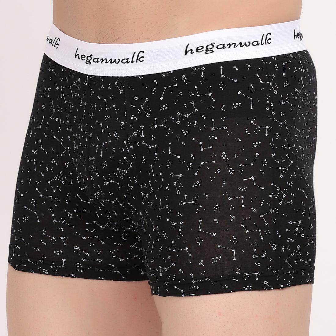 X-POP Printed Soft Trunks- Black Galaxy