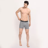 X-POP Printed Soft Trunks- Black/Light Grey Strips