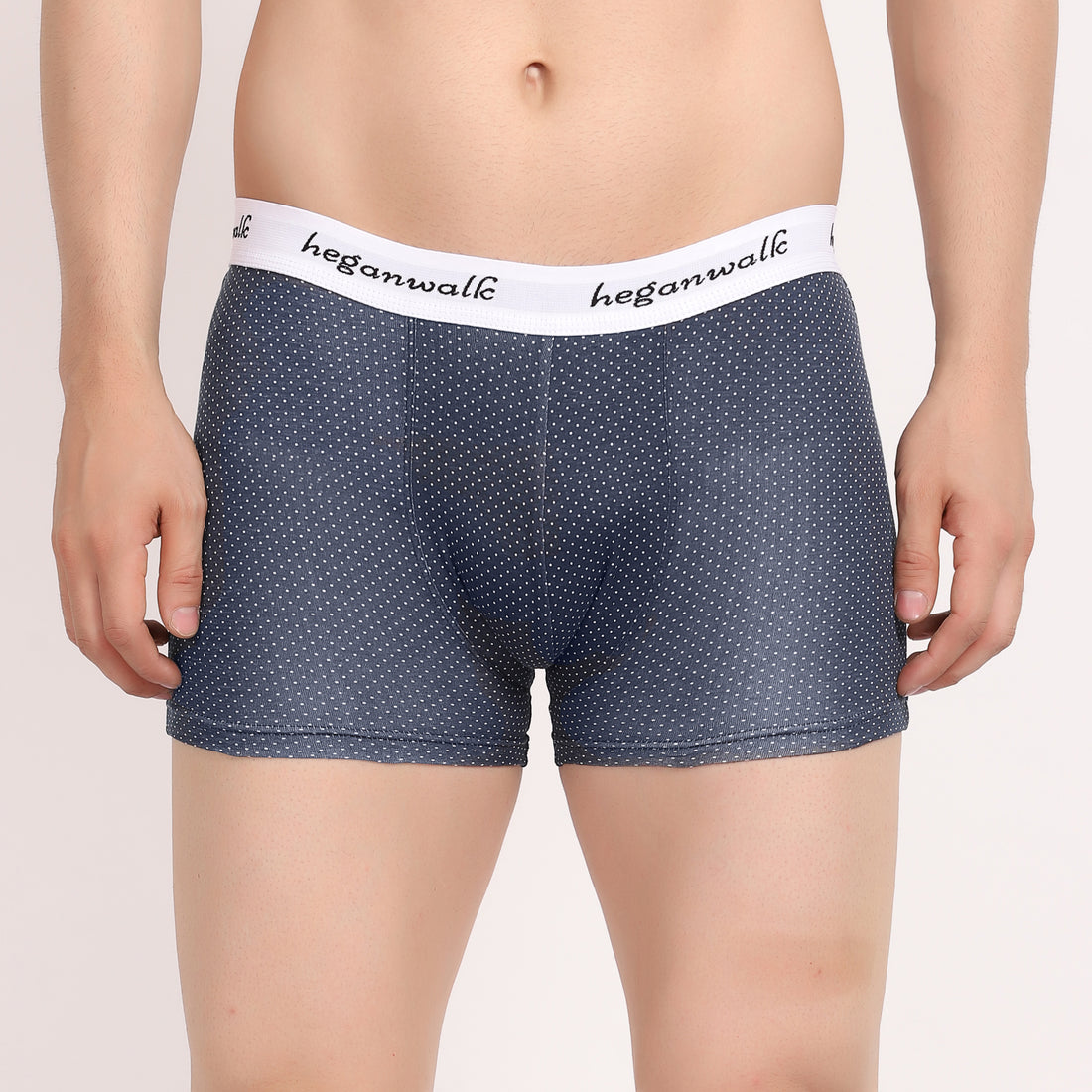 X-BOLD Printed Soft Trunks- Blue/White Dot