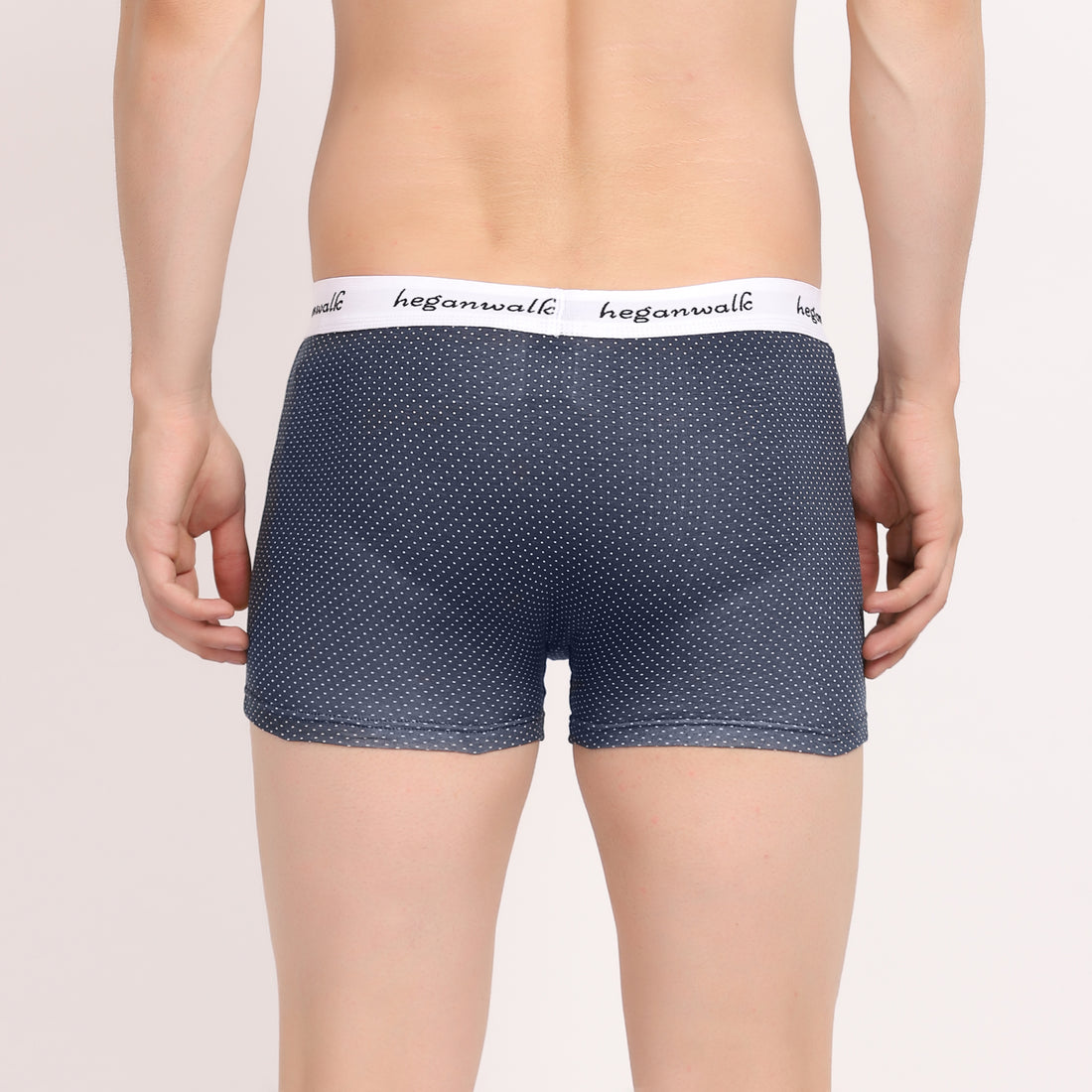 X-BOLD Printed Soft Trunks- Blue/White Dot