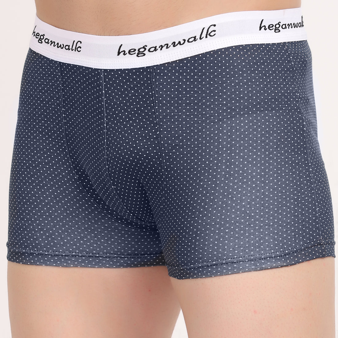 X-BOLD Printed Soft Trunks- Blue/White Dot