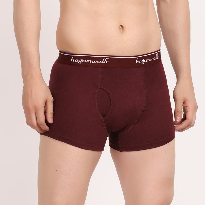 X-POP Mehroon/Black Trunks Pack Of 2 HW