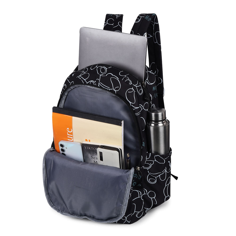 Walkbag Flamenco Printed Black Backpack