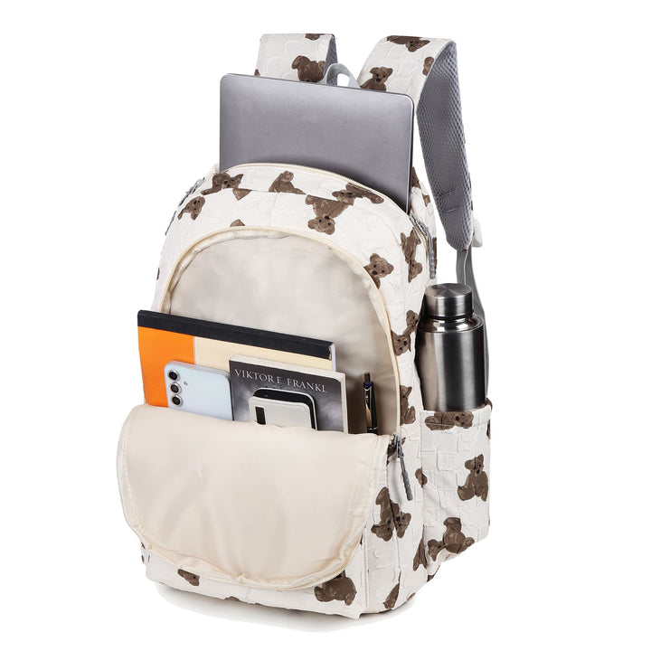 Walkbag Miami Print Cream Brown Backpack
