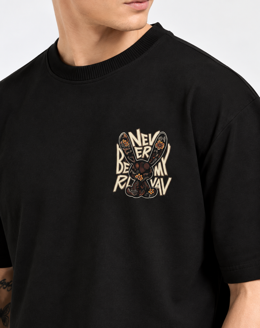 Never Be my Black oversized T-shirt