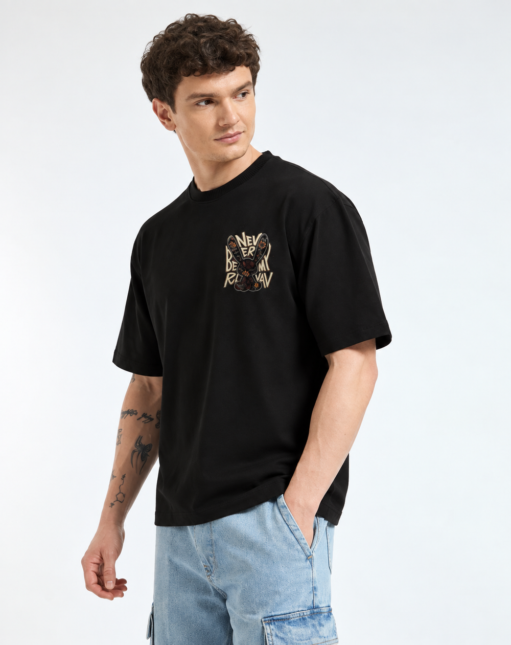 Never Be my Black oversized T-shirt