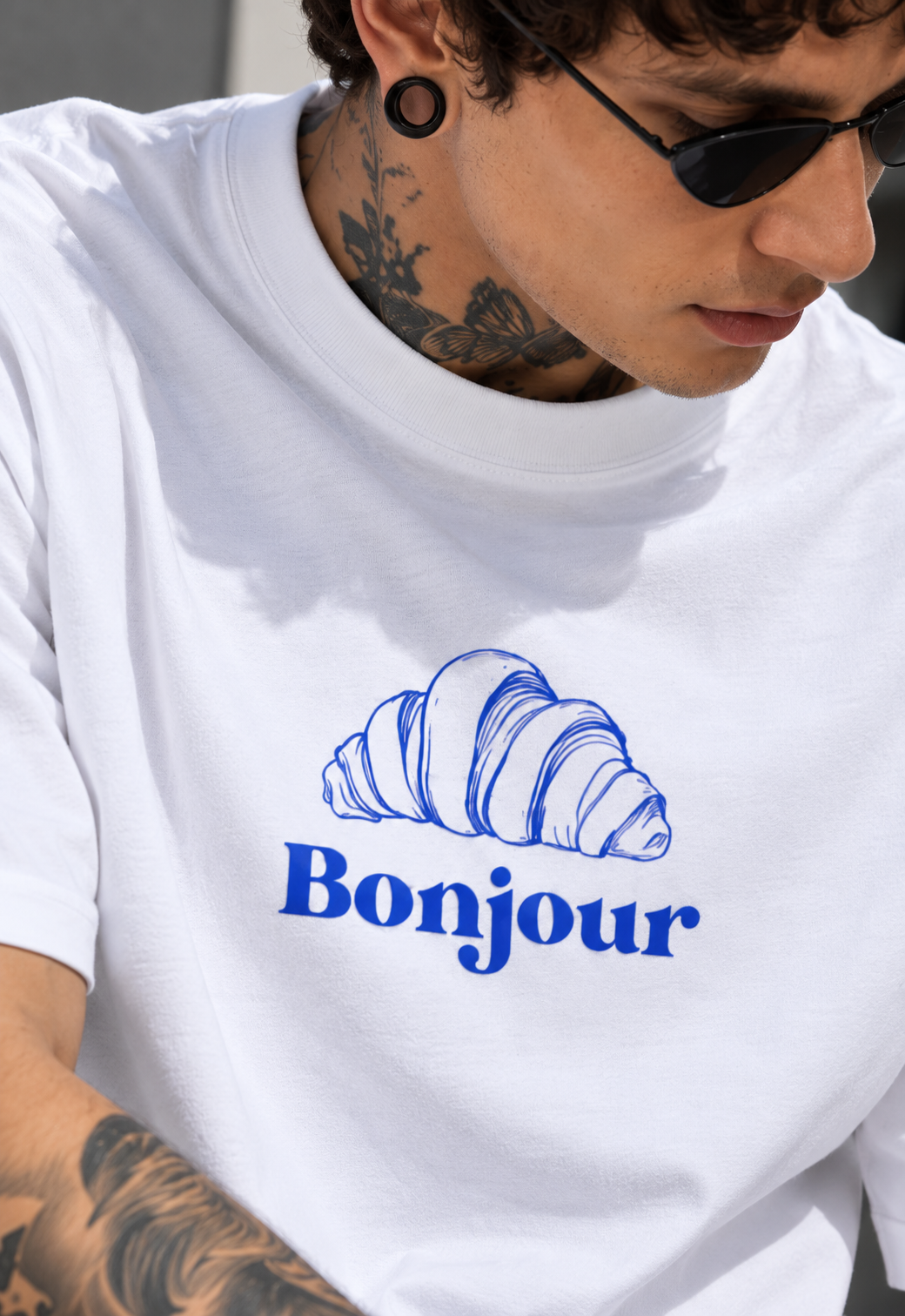 Bonjur White oversized T-shirts