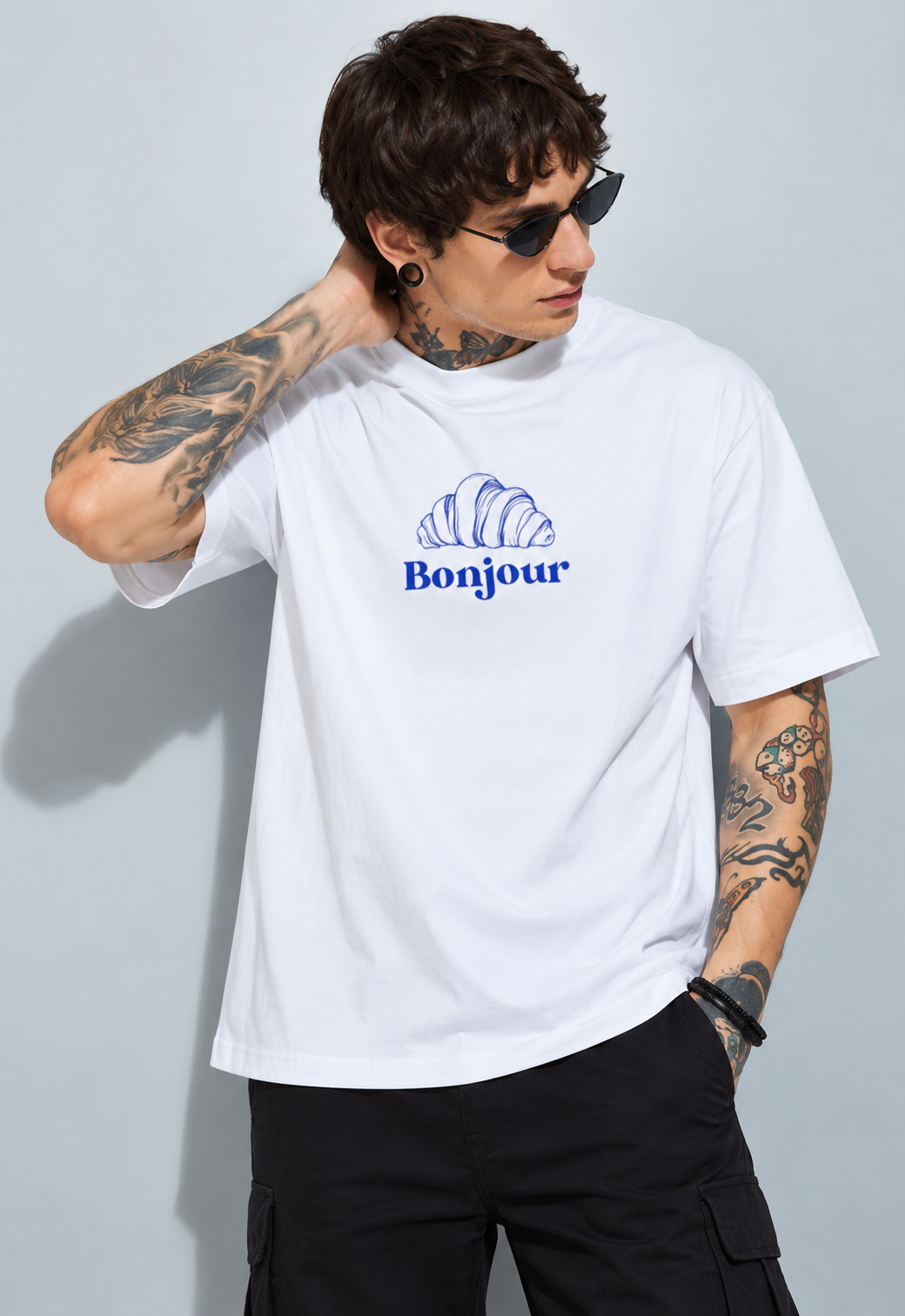 Bonjur White oversized T-shirts