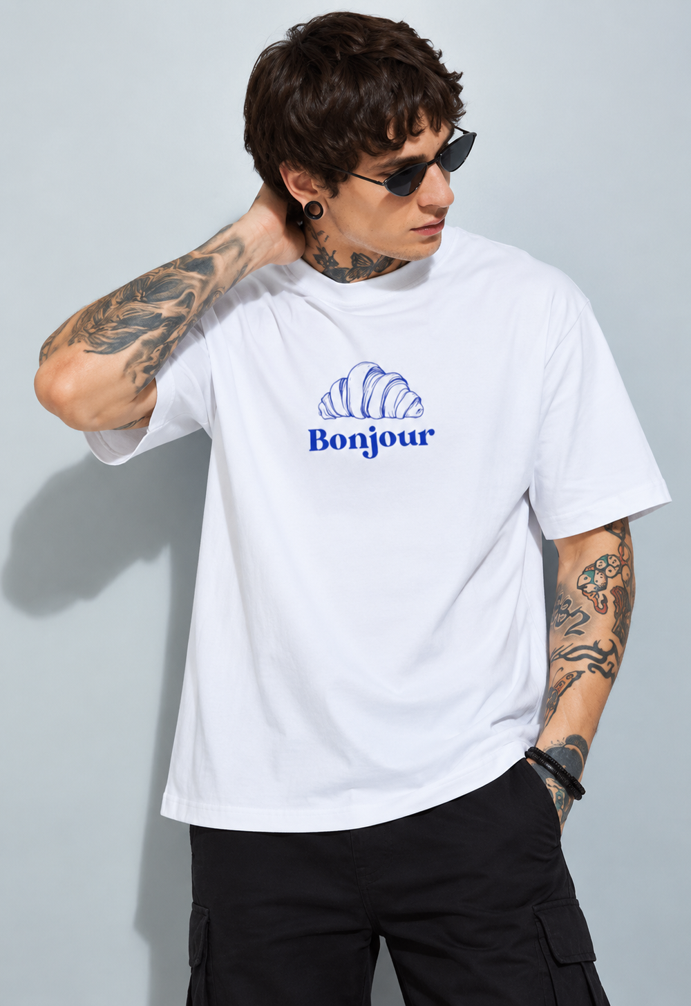 Bonjur White oversized T-shirts