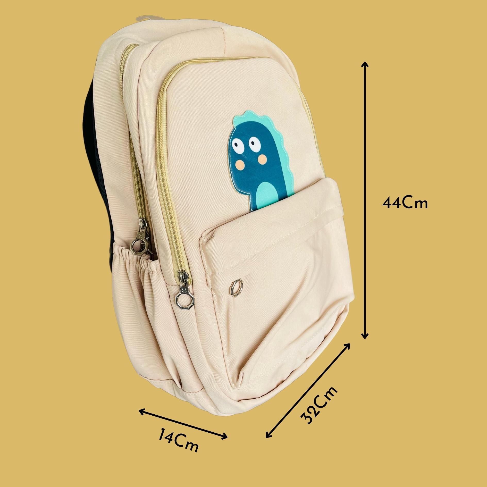 DinoPop Walkbag – The cutest beige backpack for your everyday adventures!