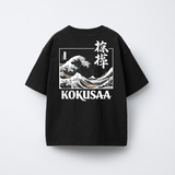 Kokusaa Black Oversized T-shirt