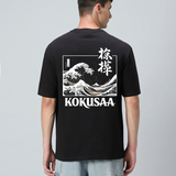 Kokusaa Black Oversized T-shirt