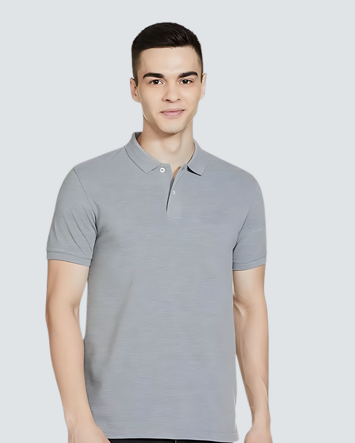 Heganwalk Men’s Polo T-Shirt – Pack of 2 ( Black, Grey )