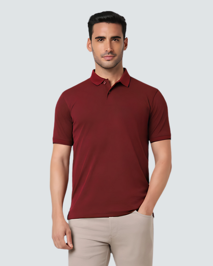 Heganwalk Men’s Polo T-Shirt ( Mahroon )