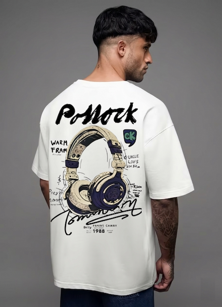 P-nock White Oversized T-shirt