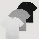 Grey, White and Black Pack Of 3 Classic T-Shirt