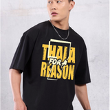 THALA BLACK OVERSIZED T-SHIRT