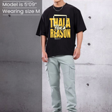 THALA BLACK OVERSIZED T-SHIRT