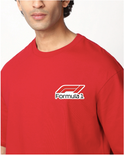 LEWIS HAMILTON RED OVERSIZED T-SHIRT
