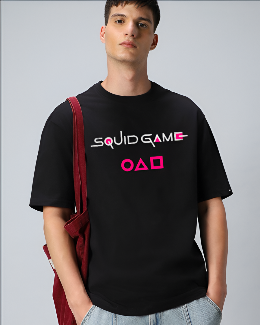 Squid Game Black oversized T-shirt